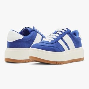 NWT Madden Girl Navida Blue White Sneakers